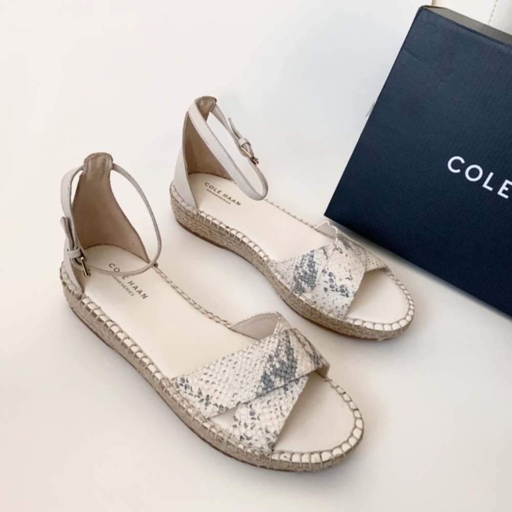 COLE HAAN CLOUDFEEL IVORY PYTHON SNAKE LEATHER AN… - image 7